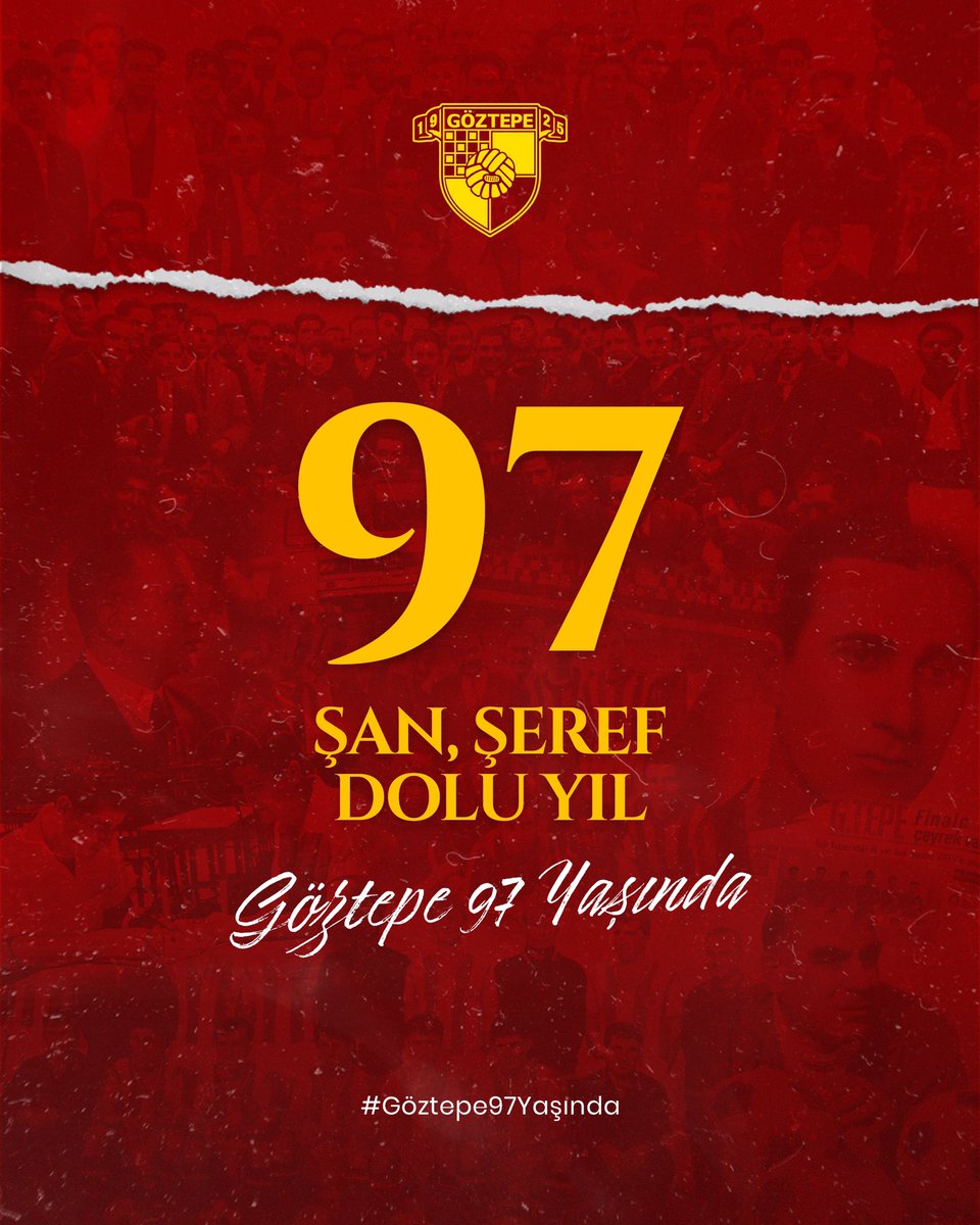 97 yaşında bir çınar: Göztepe
👇
kulzos.com/entry/277212

#SALI #Tuesday #futbol #Göztepe #Göztepe97Yaşında #soccer #izmir #GürselAksel #Güzelyalı #kutlama <a href="/Goztepe/">Göztepe Spor Kulübü</a> <a href="/Viva_Goztepe/">Viva Göztepe</a> <a href="/Goztepelilercom/">Göztepeliler.com</a>