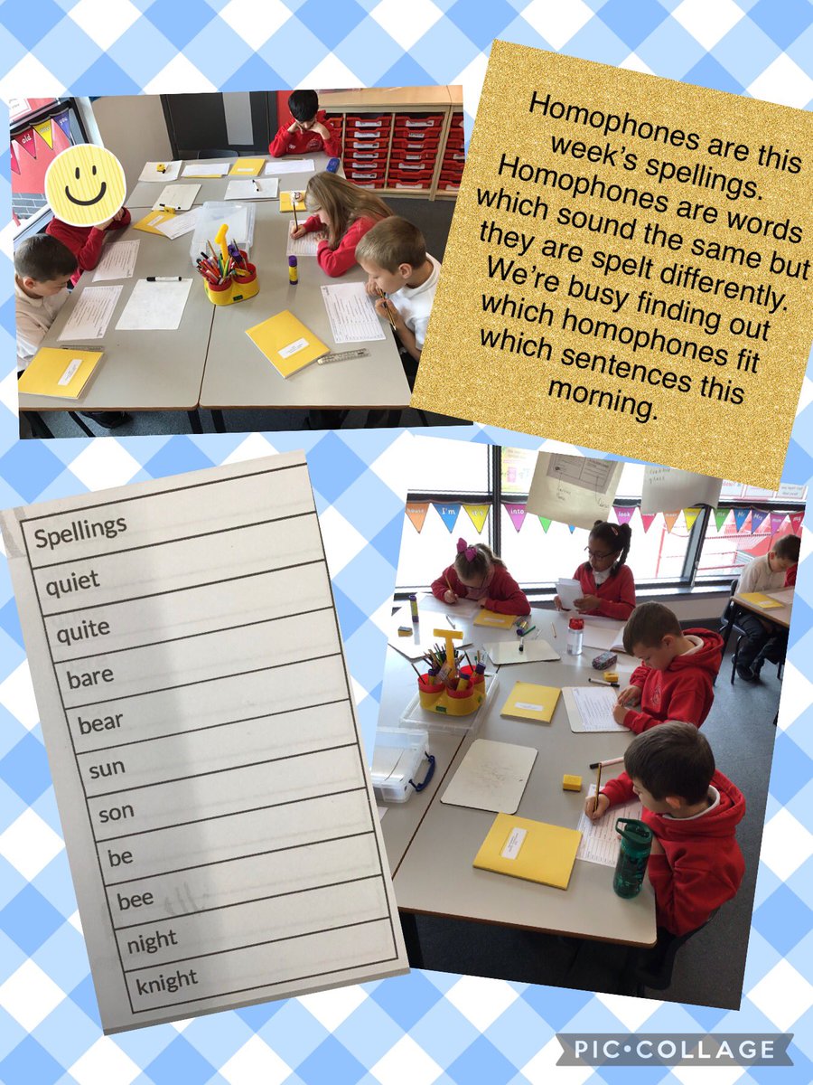 y2farthingwood's tweet photo. Here are our spellings this week . . . Homophones. https://t.co/JuFy3Dn0Lh