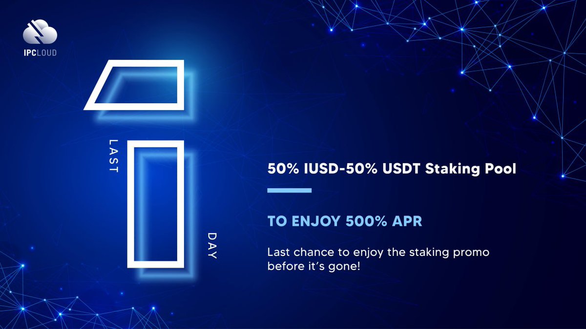 IPCOfficial_'s tweet image. LAST 24HRS TO GO! 🚀

Today’s the last day for you to enjoy the current staking pool promo ⏰

#IPCloud #digitalwallet #IPCtoken #IPCapital