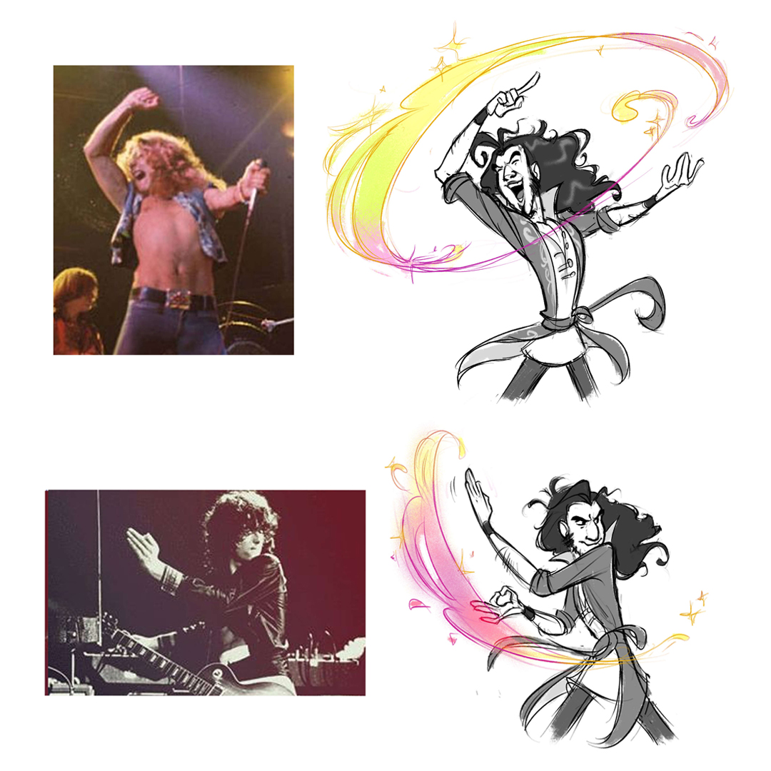 I love using Led Zep photos as reference for Samir... They work so well for his acting! ✨