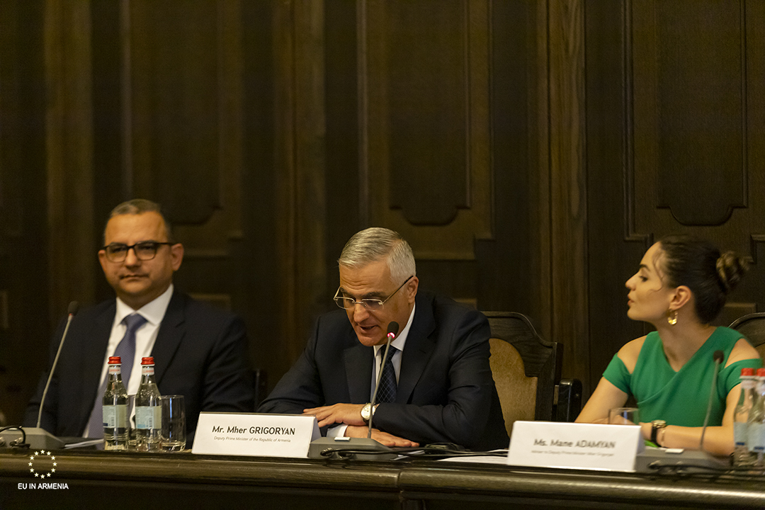 EU_Armenia's tweet photo. On 13 June, @awiktorin, the team of colleagues from @EU_Commission  DG NEAR, @EIB, and #EBRD discussed the progress of the European Investment Plan with Deputy Prime Minister Mher Grigorian and other high-level officials to stimulate the Armenian economy.

https://t.co/JdJvegxgXV https://t.co/X3SYxmqO43