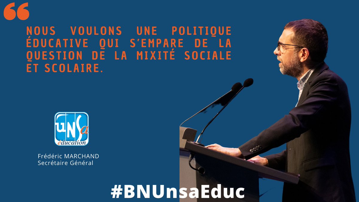 UNSA_Education's tweet photo. #BNUnsaEduc Intervention de Frédéric Marchand, Secrétaire général #UnsaEduc https://t.co/M6Hcakx07C