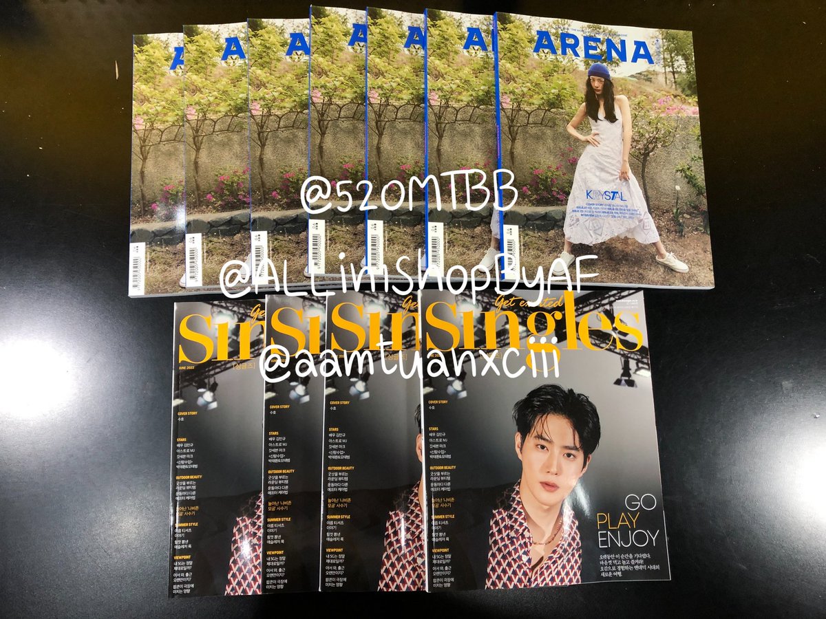 ALLin1ShopByAF's tweet photo. บั้ม GOT7 NEW EP รอบ 2 KTOWN (เรือ)
บั้ม GOT7 NEW EP รอบ 2 (แอร์)
นิตยสาร Singles , Arena , Marie Claire
ถึงบ้านเกาแล้ว รอส่งมาไทย
ถ้าของถึงไทยแล้วจะแท็กแจ้งเก็บยอดที่เหลือสำหรับคนที่มัดจำนะคะ

#520MTBBupdate
#AFShopUpdate
#แอ๋มต้วนupdate

#ตลาดนัดอากาเซ่ #ตลาดนัดอากาเซ https://t.co/KafGDAzeR3