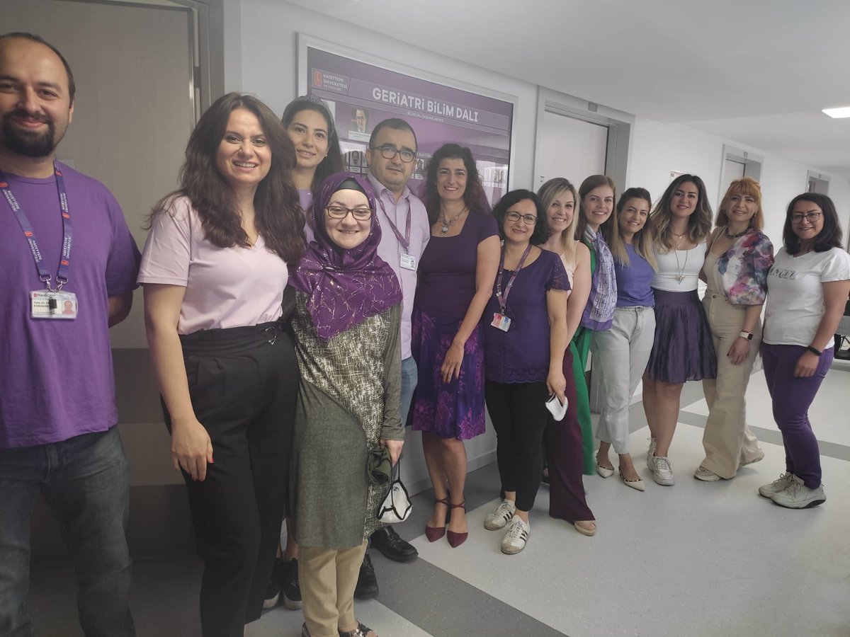 June is Alzheimer's &amp; Brain awareness month. We #GoPurple as Hacettepe University, Geriatric Medicine team.  #ENDALZ #alzheimersandbrainawarenessmonth