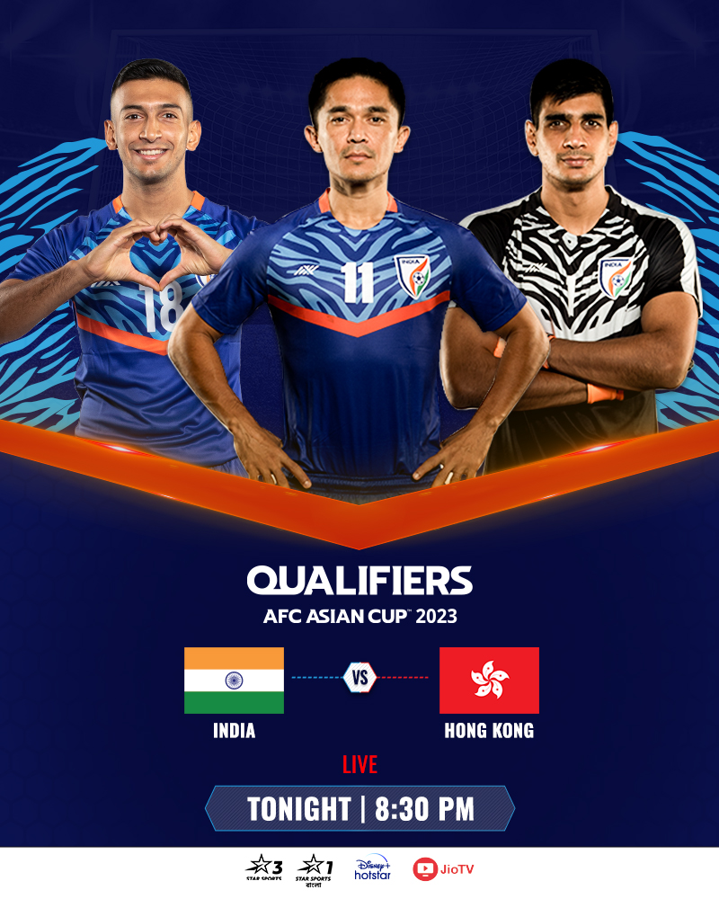 StarFootball's tweet photo. Cambodia - ☑️
Afghanistan - ☑️
Hong Kong - ❓

#BackTheBlue to go unbeaten in the group stage at the #AFCQ2023 by cheering for them in #INDHK!

#BlueTigers #IndianFootball https://t.co/3M8Lre5G1B