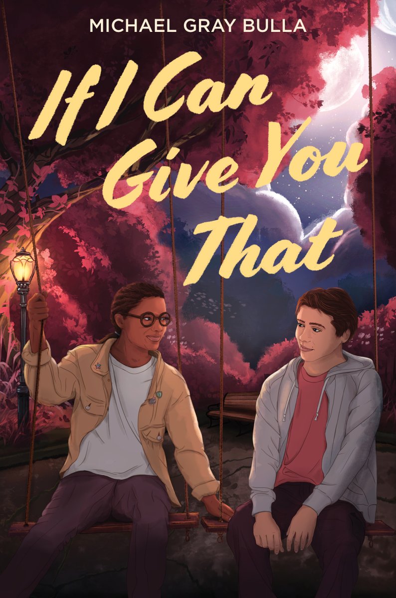 🏳️‍⚧️👨‍❤️‍👨 COVER REVEAL! 👨‍❤️‍👨🏳️‍⚧️

im so so SO excited to share the cover of my debut YA novel about a trans boy finding community &amp; falling in love, IF I CAN GIVE YOU THAT!!!

this gorgeous art was done by @alexalbadree 💖

preorder: linktr.ee/IICGYT
GR: bit.ly/IICGYT