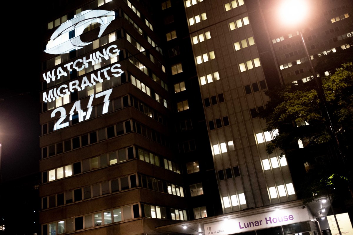 divestborders's tweet image. At Lunar House in Croydon, @ukhomeoffice is forcing migrants to wear 24/7 GPS tracking anklets, despite proven health risks and alarming implications for individuals&apos; privacy.

 Demand #DignityNotData.

@privacyint @BIDdetention @migrantsorg