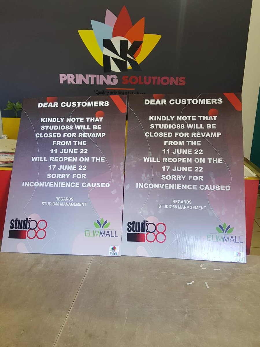 NkPrintingS's tweet photo. We design and print A1 correx boards

#print #printing #YouthMonth2022 #AfroDbnJulyMarquee22 #CapitecLiveBetter #AskAMan Teffo  Pitso #DJSBU https://t.co/c5svESNP9C