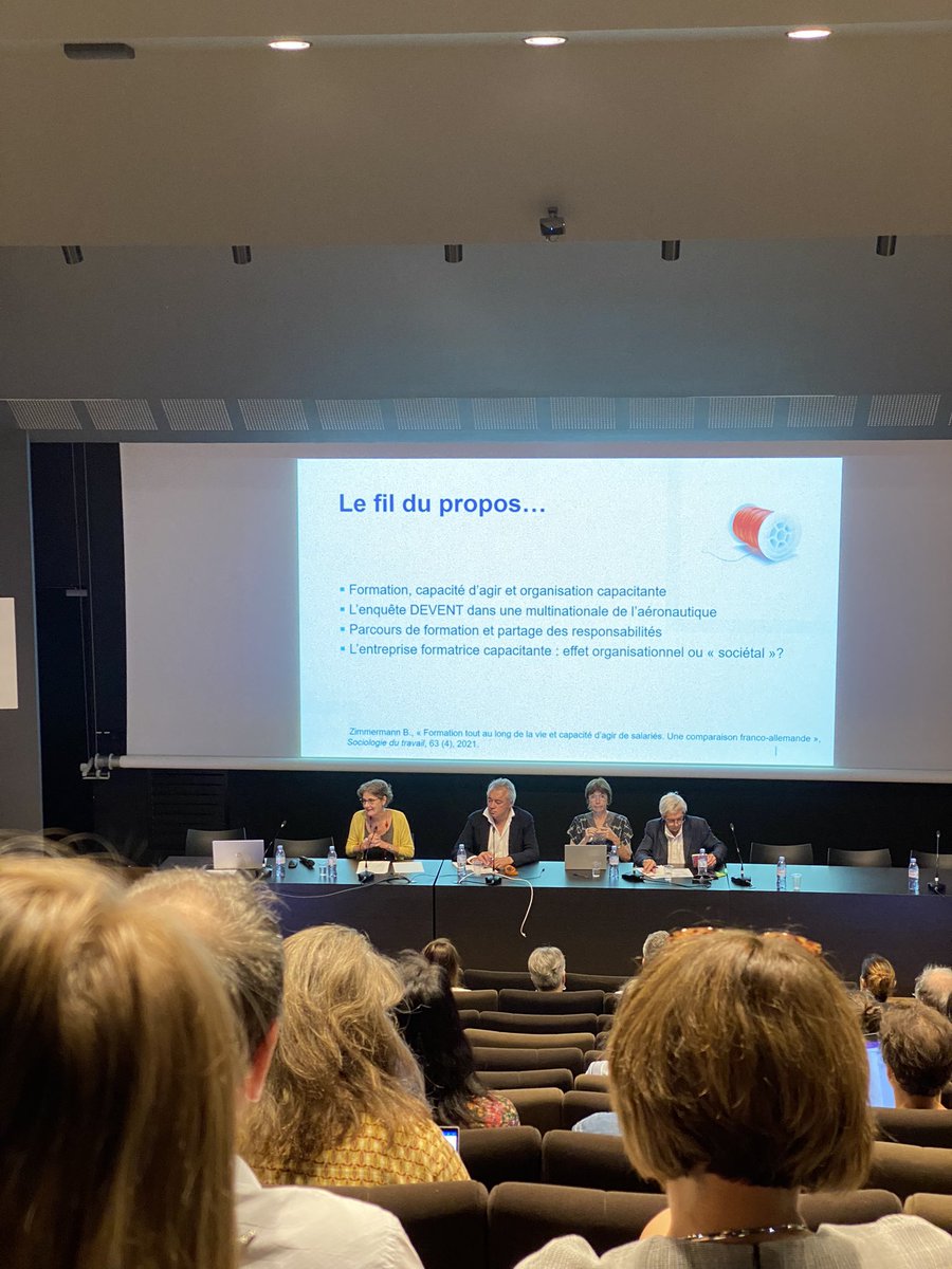 capmetiers's tweet photo. Ouverture de la #conférence de Madame Bénédicte Zimmermann sur l’ « #entreprise formatrice et capacité d’agir des #salariés. » #event https://t.co/x1iUvN7ljv