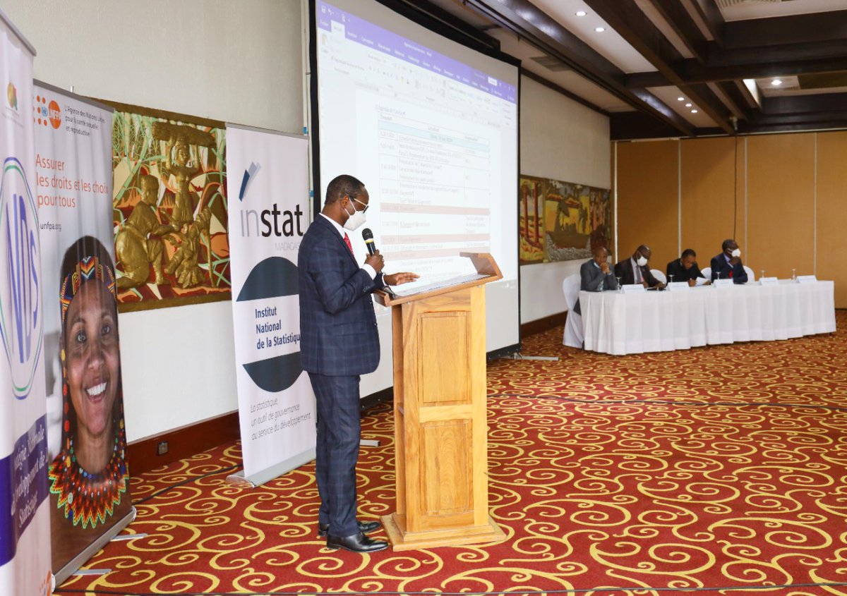 UNFPAMadagascar's tweet image. 1/2
A 2day workshop to prepare the elaboration of the 2022-2030 National Strategy for #Development of #Statistics in Mdg🇲🇬 has kicked off in Antananarivo.

Speaking at the event, the representative of Economy &amp;amp; Finance Min, said "Statistics are a key decision-making tool"
#INSTAT