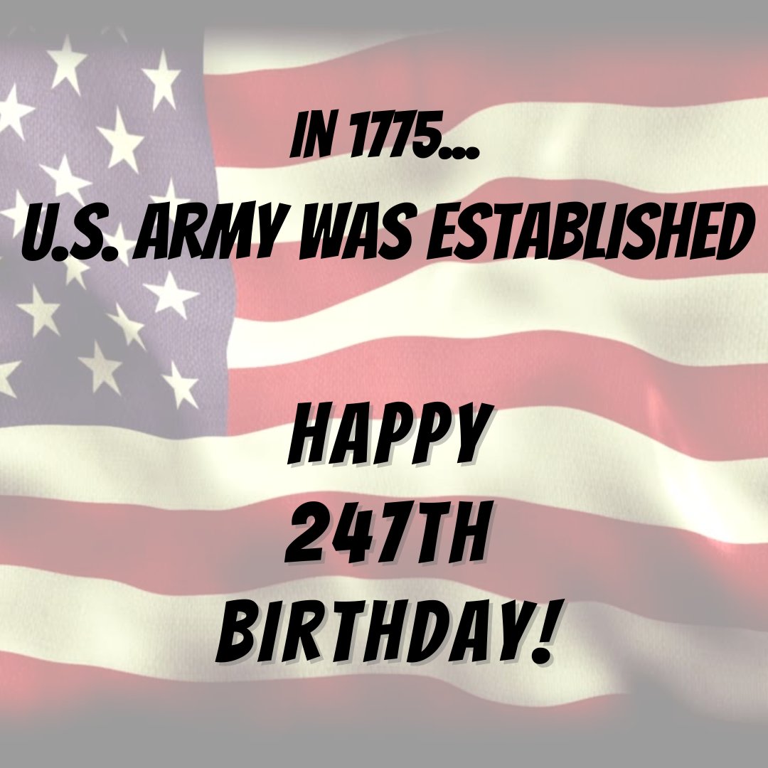 ttpster's tweet photo. It's the @USArmy Birthday AND Flag Day!

 #Army #Veterans #FlagDay https://t.co/LKKvaGG5NT