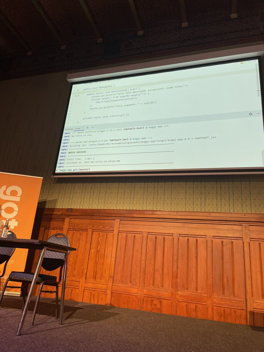 MohsenEnazi's tweet image. @Sander_Mak talked about #errorprone using #JAVA at @GOTOcon and how to automatically detect and fix common errors