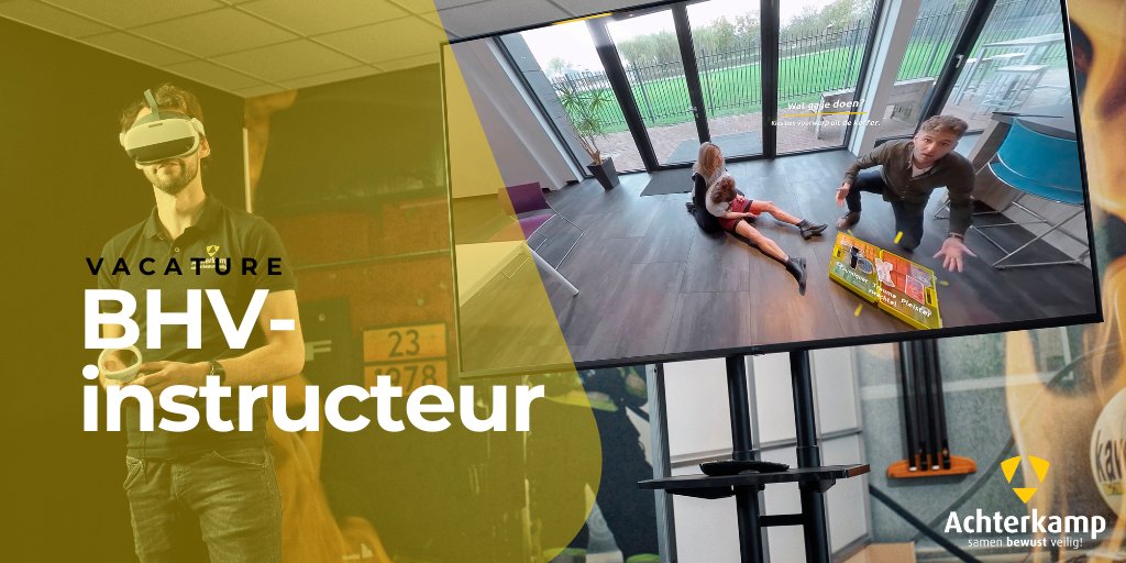 💥#VACATURE | Is het jouw missie om de wereld een stukje beter, leuker én veiliger te maken? Zie jij het als een uitdaging om mensen veiliger te laten werken? Dan zoeken wij jou!💪Zie onderstaande link👇

achterkamp.nl/vacature-bhv-i…

#vacature #vacatures #jobalert #samenbewustveilig