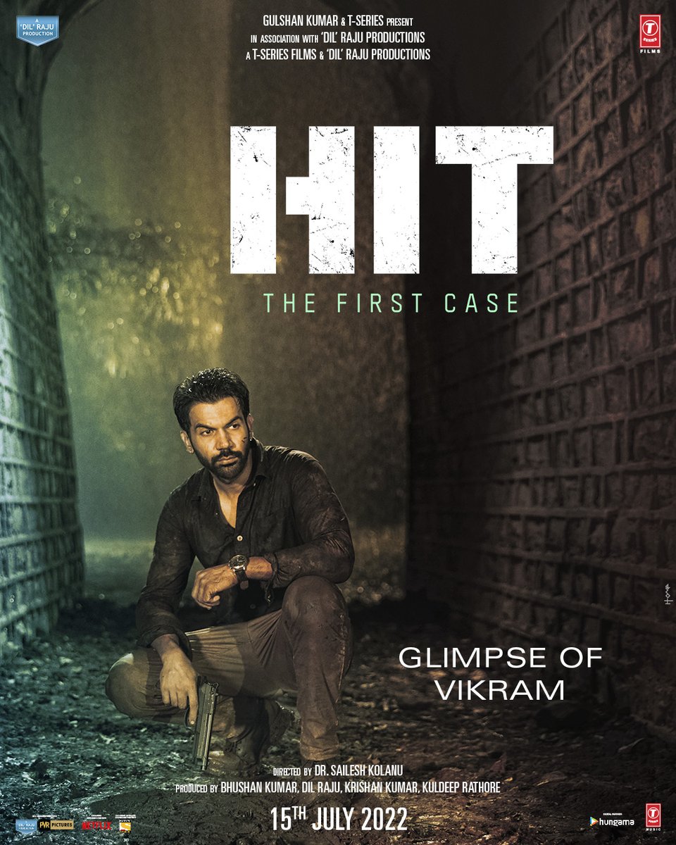 Dil Raju Productions (@dilrajuprodctns) on Twitter photo Here comes the #GlimpseOfVikram a cop fighting crime whilst dealing with his past.
#HITTheFirstCase In Cinemas On 15th July 2022
bit.ly/GlimpseOfVikram
<a href="/RajkummarRao/">Rajkummar Rao</a> <a href="/sanyamalhotra07/">Sanya Malhotra</a> <a href="/KolanuSailesh/">Sailesh Kolanu</a> #BhushanKumar <a href="/TSeries/">T-Series</a> <a href="/DilRajuProdctns/">Dil Raju Productions</a> <a href="/SVC_official/">Sri Venkateswara Creations</a> Here comes the #GlimpseOfVikram a cop fighting crime whilst dealing with his past.
#HITTheFirstCase In Cinemas On 15th July 2022
bit.ly/GlimpseOfVikram
<a href="/RajkummarRao/">Rajkummar Rao</a> <a href="/sanyamalhotra07/">Sanya Malhotra</a> <a href="/KolanuSailesh/">Sailesh Kolanu</a> #BhushanKumar <a href="/TSeries/">T-Series</a> <a href="/DilRajuProdctns/">Dil Raju Productions</a> <a href="/SVC_official/">Sri Venkateswara Creations</a>