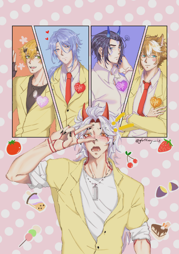 Gtniz_7544's tweet photo. Sugar sugar rune 🧙‍♀️✨✨
[หัวใจของเธอขอฉันนะ!!💗❤️💜🧡]
#ayatoitto #AyaItto #Ayato #Itto #Thoma #ThomaItto #Takuya #TakuItto #Korou #KorouItto #genshinimpact #GI #kamisatoayato #aratakiitto https://t.co/pyqc18LubI