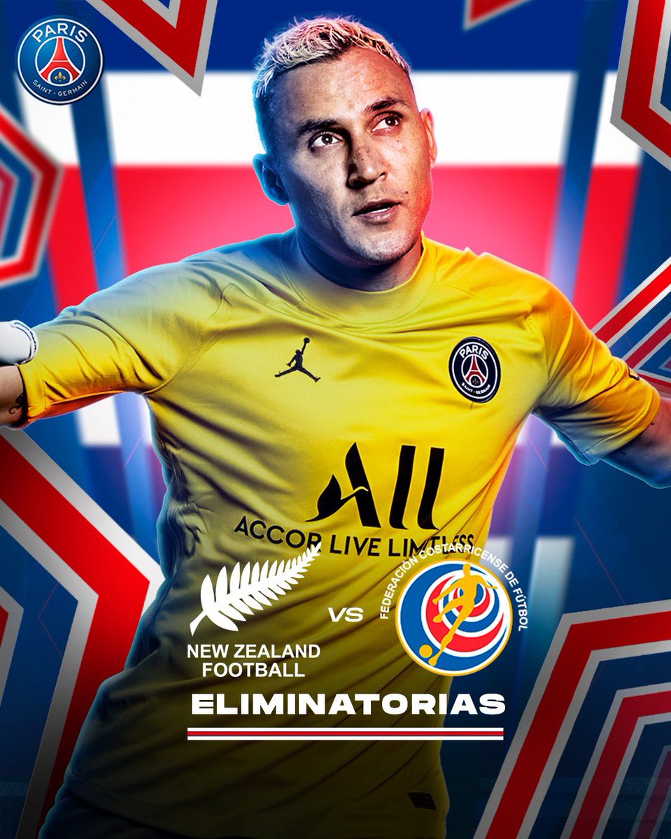 ¡VAMOS, TICOS! 💪🇨🇷

¡La <a href="/fedefutbolcrc/">FCRF 🇨🇷</a> de Keylor Navas 🧤 define su pase al Mundial de Qatar 2022 frente a Nueva Zelanda 🇳🇿! 

#VamosParis ❤️💙