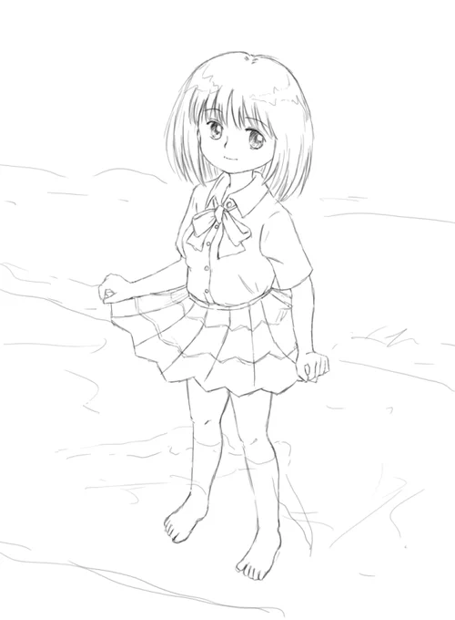 #わんだ先生の絵をパクろう祭 
#模写 
色塗りとかそういうのはうちじゃやってなくってぇ https://t.co/Dj1sLlabcD 