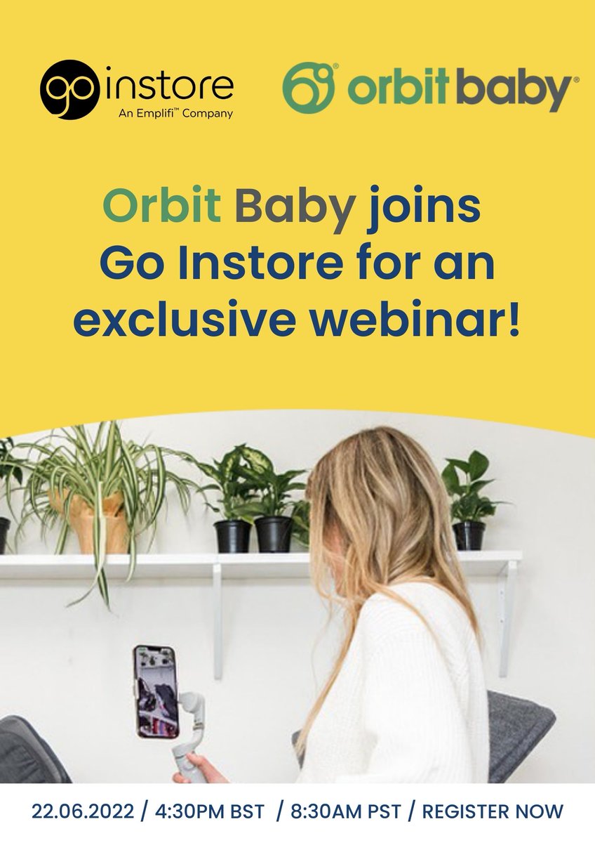 t-8 days to go until our webinar with the premium baby stroller brand Orbit Baby! 🚀

Not registered? You know what to do...👇

bit.ly/3Q4oOoK

#Webinar #LiveCommerce #LetsGo