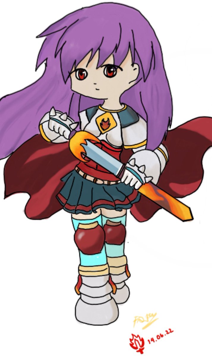 Ewanna78's tweet photo. 💜❤️🔥 Purple Heart On Fire #embersword #escharacter https://t.co/zkV4J8LL6G