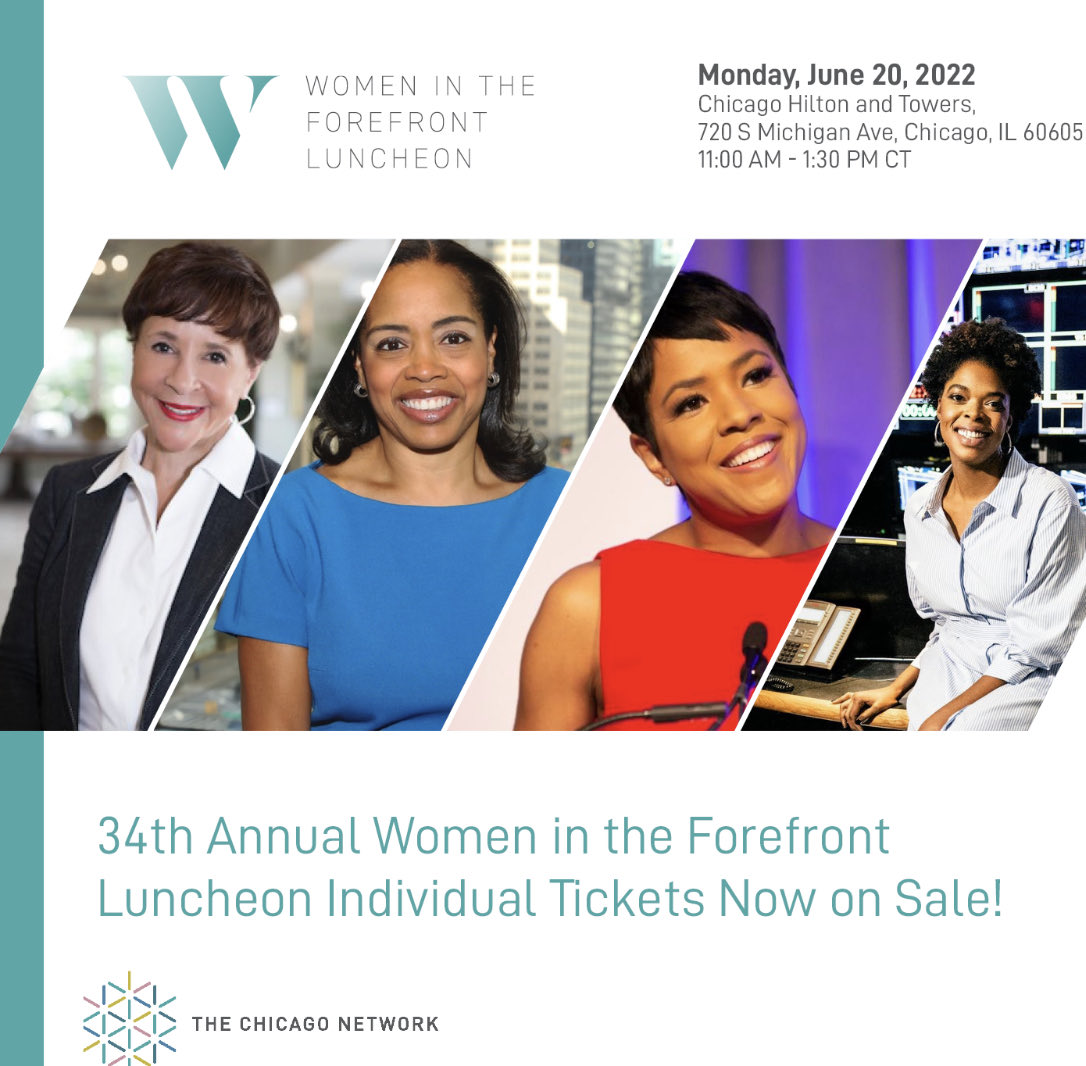 ellensusie's tweet photo. Tickets for The Chicago Network's 34th Annual Women in The Forefront Luncheon are now available. Act now to reserve your place at this not-to-be-missed Juneteenth event.
Purchase in-person tickets: https://t.co/ldjEyCo0gy

Purchase virtual tickets: https://t.co/YhHE3ggIuT https://t.co/rStQYGSsyV