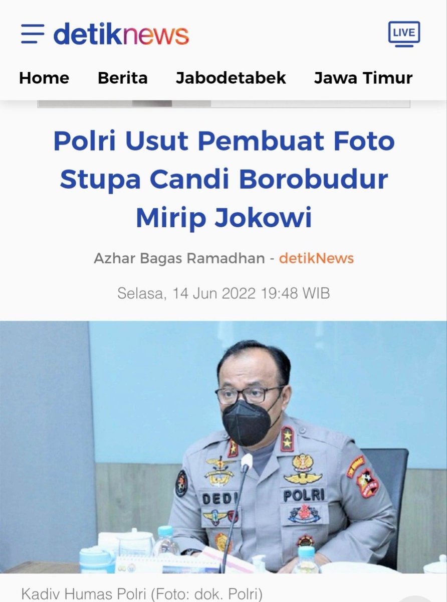 Yth bpk yg di <a href="/DivHumas_Polri/">Divisi Humas Polri</a> &amp; <a href="/CCICPolri/">Direktorat Tindak Pidana Siber Bareskrim Polri</a> ....tolong Roy Suryo juga ditindak tegas juga...krn ikut menyebarkan meme editan yg menghina kepala negara &amp; ummat Buddha 🙏