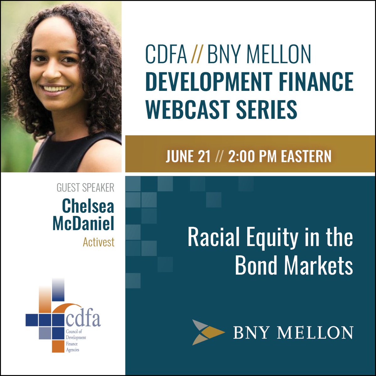 activestHQ's tweet photo. #fiscaljustice is just one part of the #racialequity conversation. Tune in to hear new initiatives being implemented to encourage more transparency around racial equity in municipal #bond offerings—featuring our Senior Fellow Chelsea McDaniel.
https://t.co/nWgVI6zZMy #esg #impinv https://t.co/TYzcCtII4U