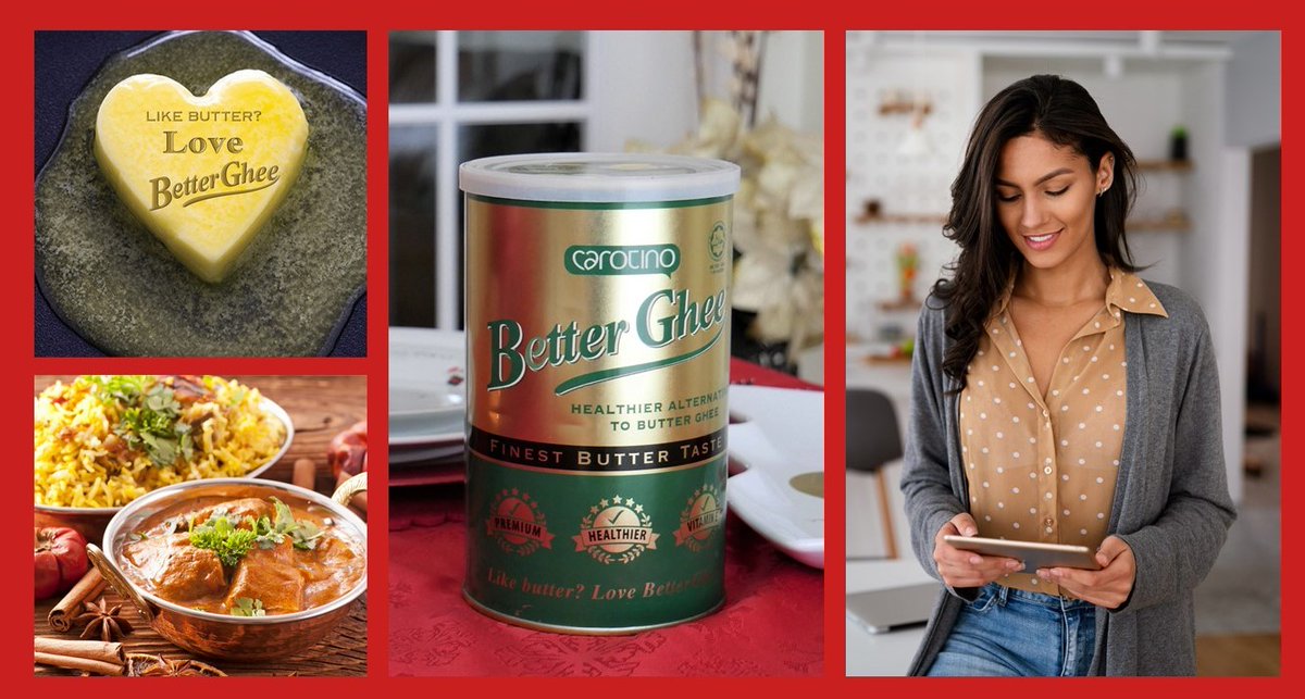 BetterGhee's tweet photo. Enter now for your chance to #win a £25 Love2Shop gift card with Carotino BetterGhee, the healthier butter ghee alternative for making curry, rice dishes & other tasty Indian meals! https://t.co/P2HIiNiGH3 #initowinit #competitiontime #competitionlalert #giveaway #giveawayalert. https://t.co/XTKIgYfQKO