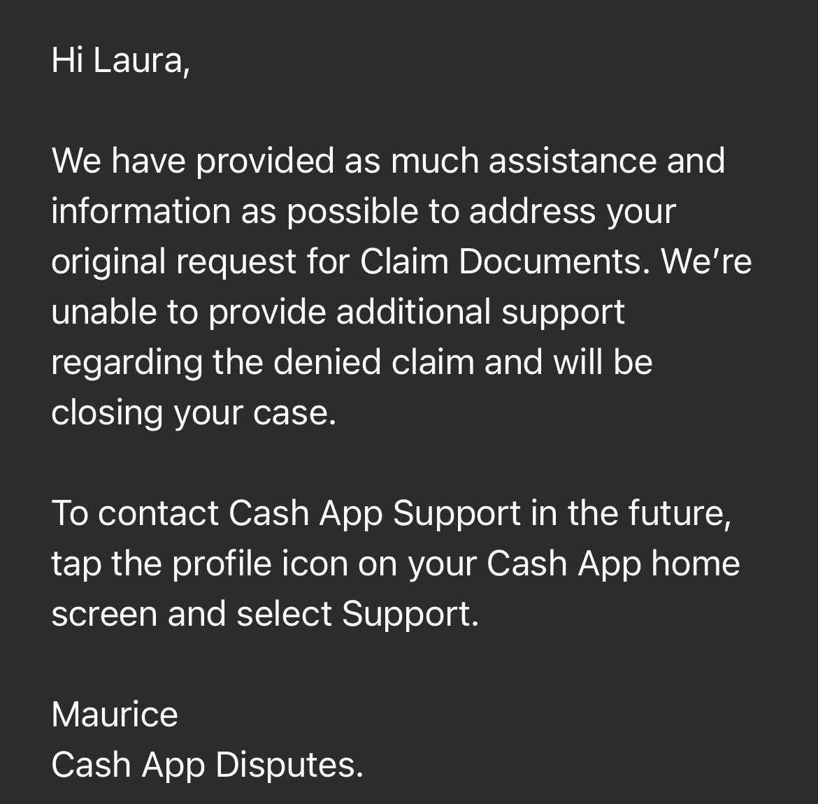 lauraTee7's tweet photo. @CashApp I want to talk to a supervisor or get decent costumer service, I’ve been trying for days to resolve a fraud case with cash app and they are no help, this happened with the cash card. They can’t back up your money incase of fraud beware. Merchants agree they are difficult. https://t.co/ehPd4UKXN3