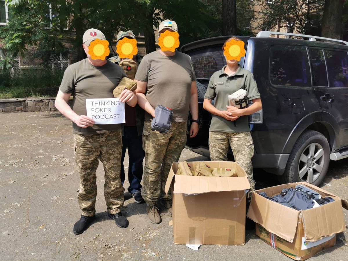 Thanks to the support of <a href="/thinkingpoker/">Andrew Brokos</a> podcast and their generous community of listeners <a href="/rapidresponseUA/">Rapid Response Ukraine</a> was able to deliver urgently needed IFAK(individual first aid kits) to front line battalions in #Ukraine️. 🙏 💙💛 #thinkingpokernation