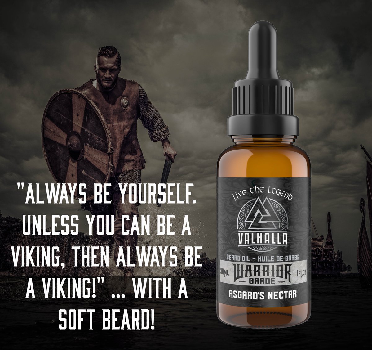 Great #vikingquote of the Day! Especially the part about soft beards 😉 #VikingBeards need #BeardOil
