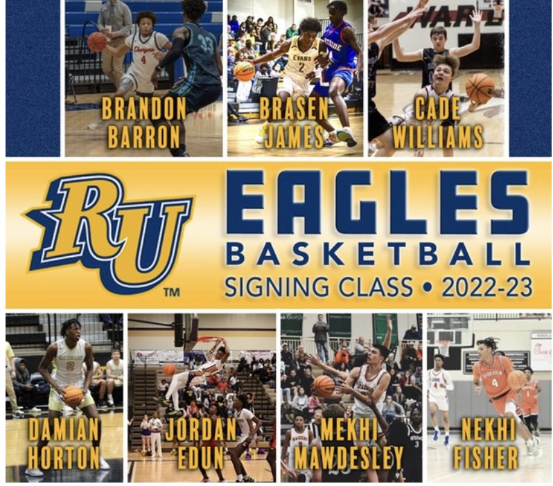 Fired up to officially welcome the new members of the Eagle family! Bright future ahead for all! 

reinhardteagles.com/sports/mbkb/20…