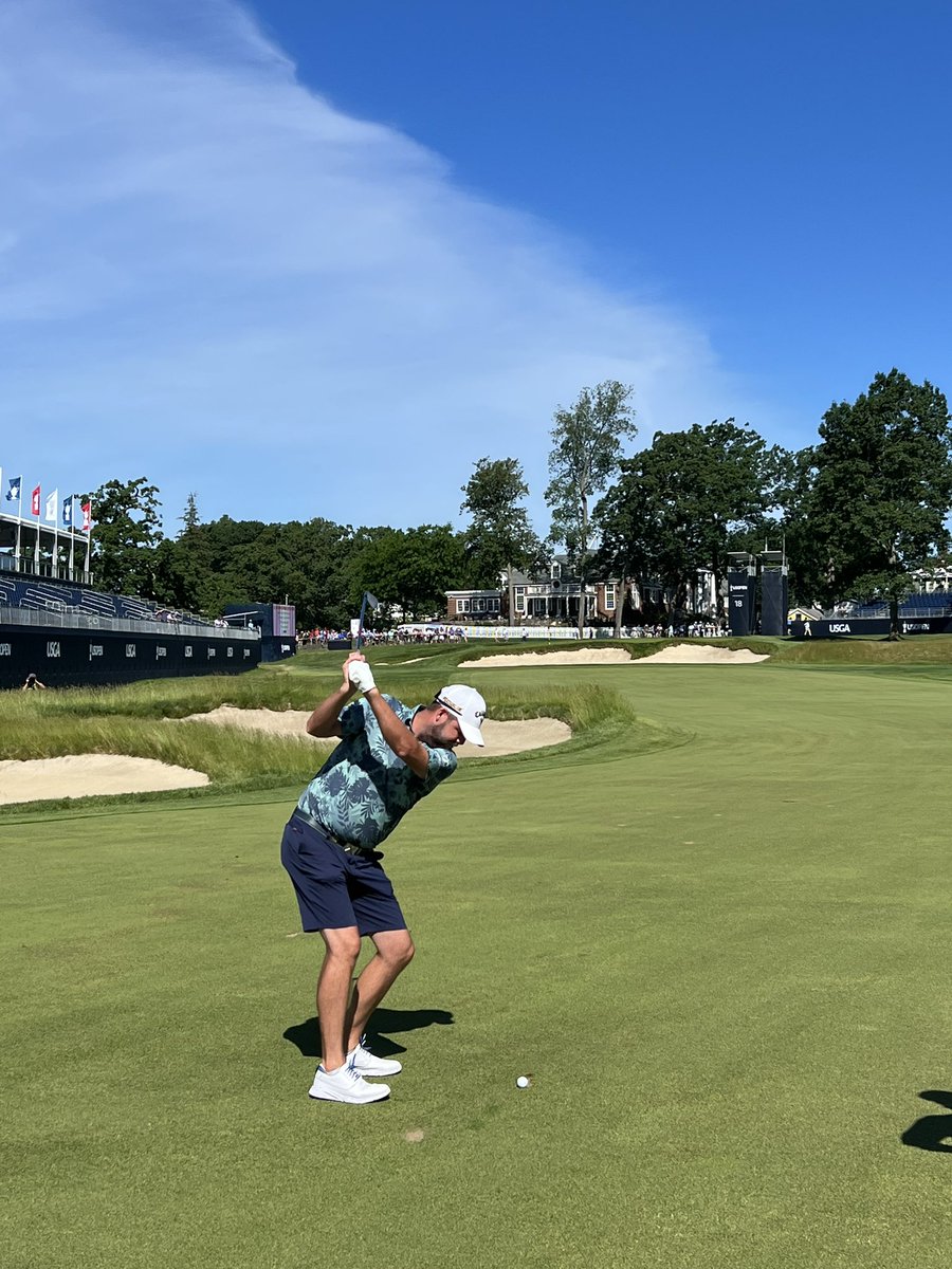 BenEverill's tweet photo. Couple of Aussie legends in Cameron Smith &amp; @marcleish &amp; youngster Jed Morgan getting his first taste of @usopengolf at Brookline. #cmonaussie https://t.co/L6hQJ99gvZ