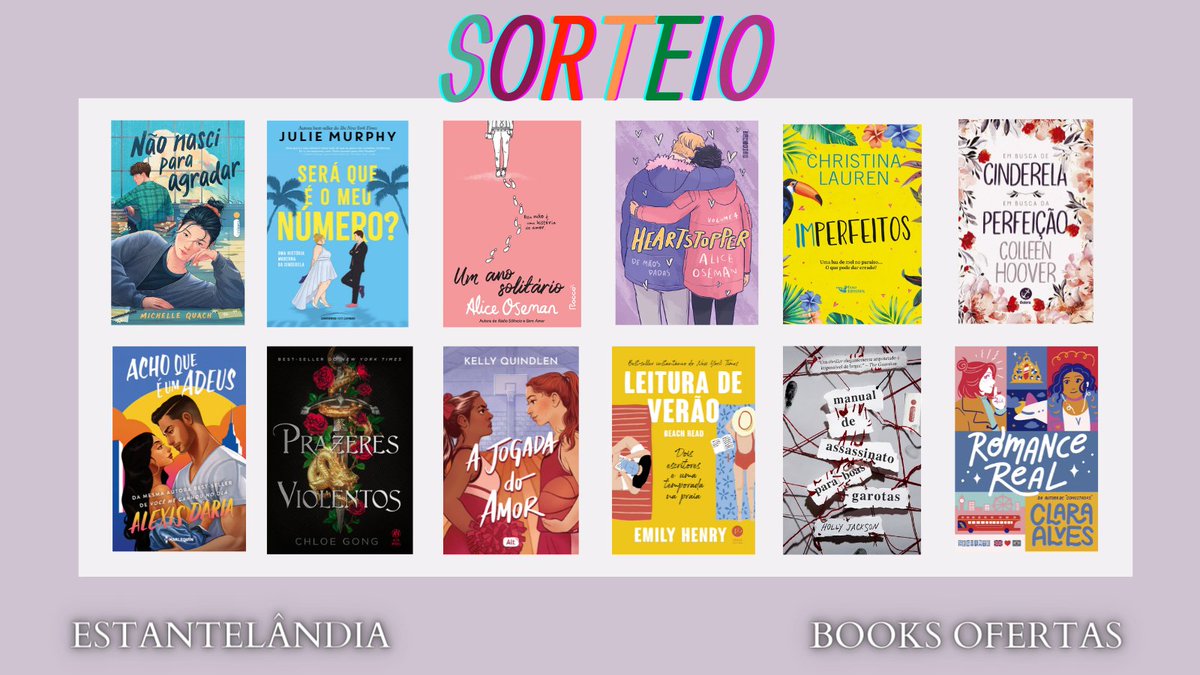 favfilmes's tweet photo. 📚 SORTEIO DE LIVRO 📚

O ganhador poderá escolher entre os livros da imagem OU outro de até R$ 40

Para concorrer, siga as regras:

- Seguir @booksofertas e @estantelandia 
- Dar RT sem citar

Resultado dia 22/06 https://t.co/7J7wVchYdc