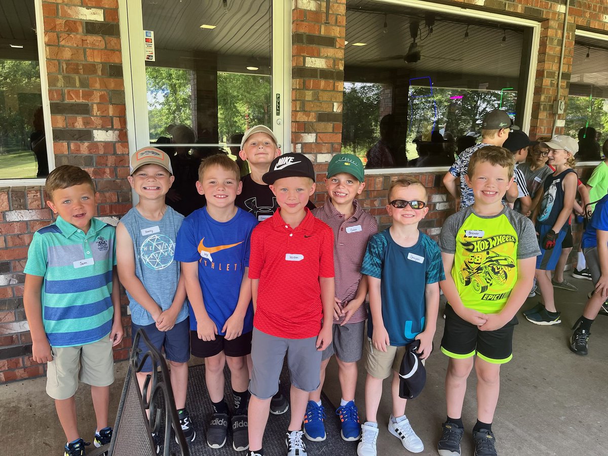 MorganMueth's tweet photo. RBHS golf camp Day 1 in the books! Gabe is ready for Day 2 today! It may be a hot one, but this boy had a blast! Thank you @Quigley444! #futureredbudgolfteam #redbud132 https://t.co/SRxo1e1ciB