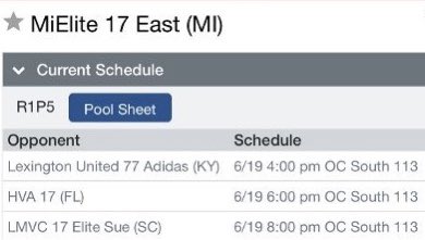 AAU National Schedule - Day 1