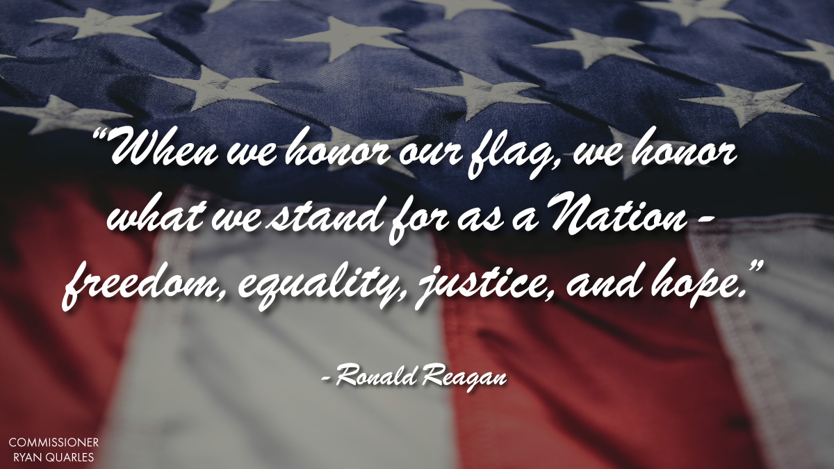 Happy #FlagDay! May we stand up for Old Glory and all she represents: one nation, under God, indivisible, with liberty and justice for all.