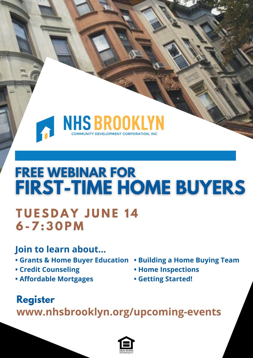June is Homeownership Month.  Buying a home may be your biggest investment.  It's important to be prepared.  To RSVP, go to nhsbrooklyn.org/upcoming-events <a href="/CMRitaJoseph/">Rita C. Joseph</a> <a href="/BKCB17/">Community Board 17</a> <a href="/kevinparkernyc/">Senator Kevin Parker</a> <a href="/CMMercedesCD46/">Mercedes Narcisse</a> <a href="/CMFarahLouis/">Council Member Farah N. Louis</a> <a href="/Dewarrestaurant/">ANCHOVY</a> <a href="/CMCrystalHudson/">Council Member Crystal Hudson</a> <a href="/FrontusAD46/">FrontusAD46</a> <a href="/NYAMCunningham/">Assembly Member Brian Cunningham</a>