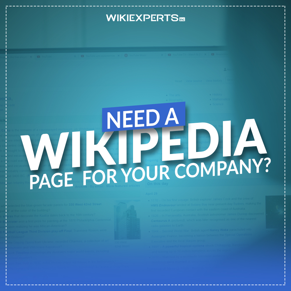 Wikiexpertsinc's tweet photo. Get a Wikipedia page for your company today and flourish your digital presence. 
.
.
.
#wikipediawriting #wikipedia #wikipediaprofile #wikiwritingservice #wikiwriting #wikipediawritingservice #writing #writers https://t.co/8yM4ghaoiX