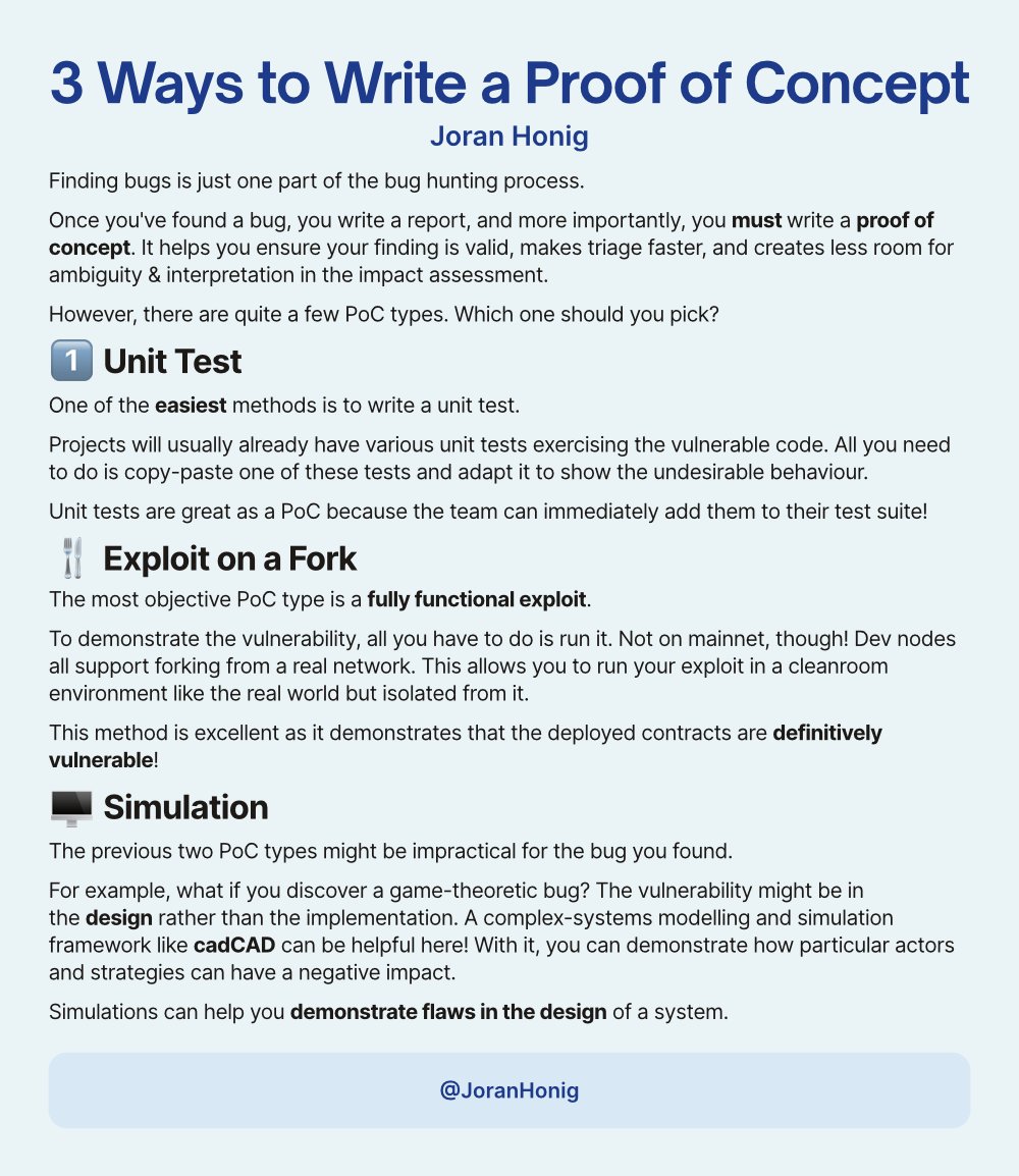 So you've found a bug. Great success! Now you've got a different problem. What kind of Proof of Concept do you write?