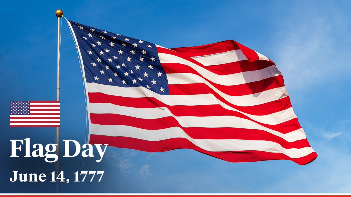 245 years ago, our nation adopted the Stars &amp; Stripes as the official symbol of the United States to reflect our founding values of freedom, hope and opportunity. 

Happy #FlagDay 🇺🇸