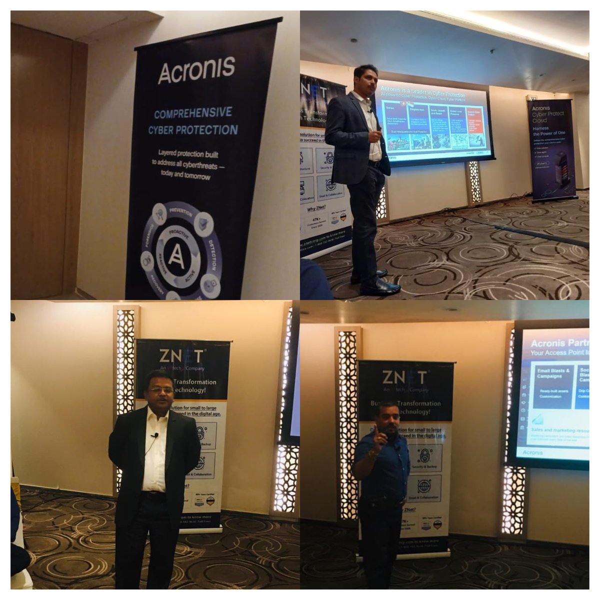 znetlive's tweet photo. The Acronis-ZNet Partner Event Series – Bangalore Edition wrapped up with a bang and what a great day it was! From interactive sessions to one-on-one discussions with cybersecurity experts and partners – the event was a learning experience for everyone. 

#cybersecurity #acronis https://t.co/rvN762GtZn