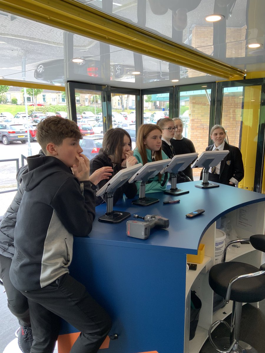 CHS_Technical's tweet photo. Thank you to @ArnoldClark and the early careers advisers Cassie and Lauren for their support in showing what you guys have to offer. Our S3 pupils had a great time ! #DYW #pathways #careers #handsonlearning #reallifeexperiences #enginers @clydebankhigh #InspireWDC @WDCouncil https://t.co/h1CAYse9gS
