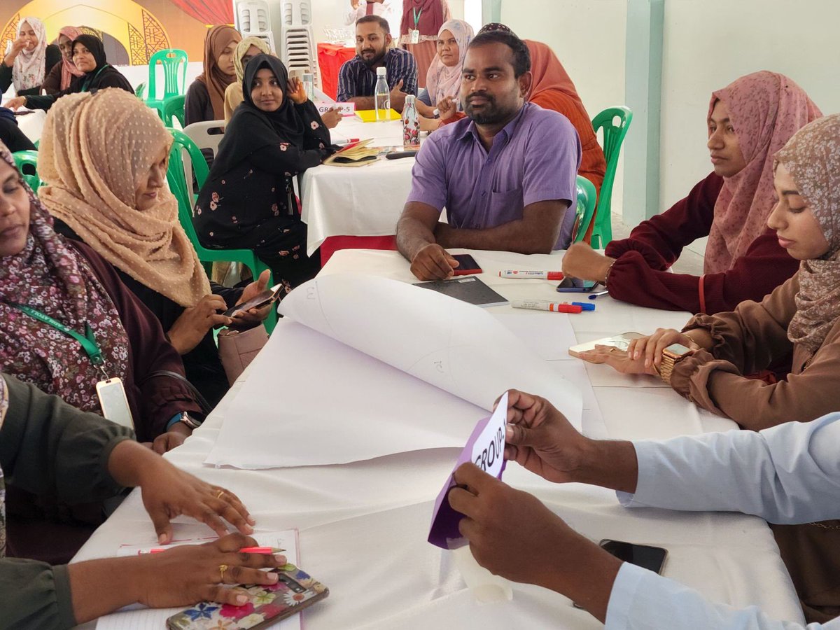 MoEdumv's tweet photo. Workshop on “Emotional Intelligence" &amp; "Applied Counseling for School Teachers and Leading Teachers” are being held for Adh. Atoll School Staff under Vehi + program. https://t.co/tJtatBaplh
