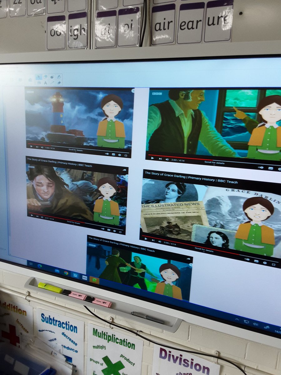 _MissHanif's tweet photo. We are learning about the brave Grace Darling today in History. We are pretending to interview her to imagine how she felt. @WiderYps https://t.co/ZBD9AzLVKv