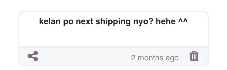 ot10cart's tweet photo. hi ik this was 2 months ago pa whxhsjd pero next shipping ko ay sa friday !! so pls do co na po sa mga nasendan ng link, tyyy! https://t.co/6mktovJkci