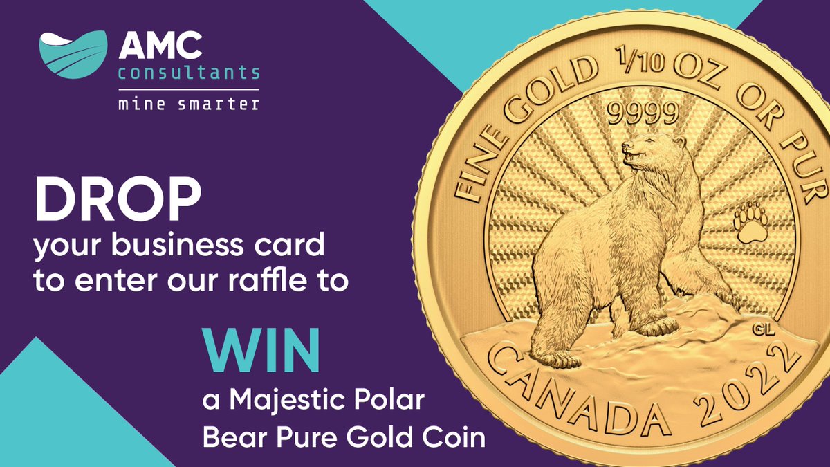 Day 2 of PDAC is underway, come past booth 448 and drop off your business card for the chance to win a Majestic Polar Bear Gold Coin. Tune in at 2pm to catch our livestream celebrating the registration of the AMC Hill of Value™ as a registered trademark. bit.ly/3xsA85B