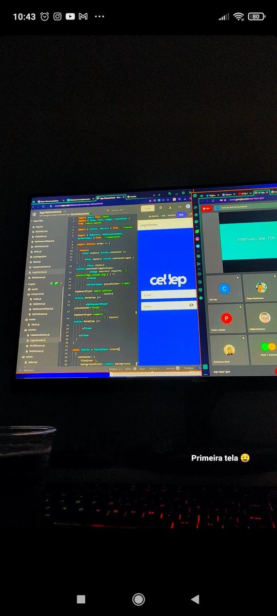 ccadcode's tweet image. Last week I finished my first Mobile App Development bootcamp, course from @EstacaoHack @CELLEP 
this was my first programming experience 

#reactnative #javascript