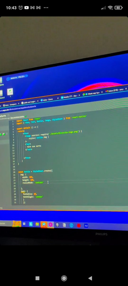 ccadcode's tweet image. Last week I finished my first Mobile App Development bootcamp, course from @EstacaoHack @CELLEP 
this was my first programming experience 

#reactnative #javascript