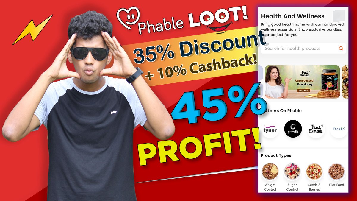 JacksonKrishna's tweet image. 45% Profit on Phable Health &amp;amp; Wellness + Use 50% @phablecare Wallet Cash For Extra Discount - New Offer | @DekhReview

Link : youtu.be/7POJC_P11ug

Like, Share &amp;amp; Subscribe ❤️❤️

#FREE #TrueElements #Phable #PhableOffer #ReferEarn #LatestOffer #Cashback #Discount #Loot #Offer