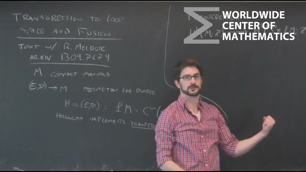 centerofmath's tweet image. Welcome to 2022: A Center of Math Review. The #centerofmath research lecture series. This week it&apos;s Chris Kottke - Transgression to loop space and fusion
Abstract: bit.ly/36FrwiQ
Video: bit.ly/3L7NE47